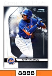 1-2020 BOWMAN STERLING PROSPECT RONNY MAURICIO METS CARD#BPR-5