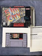 SimCity (Super Nintendo Entertainment System, 1991) Game + Box