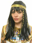 Adult Ladies Cleopatra Wig Egyptian Queen Goddess Braided Book Week Fancy Dress