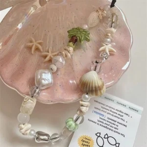 Seashells Phone Strap Acrylic Wrist Strap Creative Pendant Lanyard - Zdjęcie 1 z 4