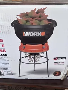Worx WG430 13 Amp Foldable Bladeless Electric Leaf Mulcher Electric 120V - Picture 1 of 4