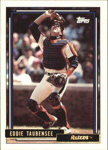 1992 Topps Traded Gold Houston Astros Baseball Card #117T Eddie Taubensee/6000