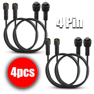 4pcs RGB Rock Light 10ft 4 Pin Extension Wire Cable Cord for Underbody Lights - Picture 1 of 10