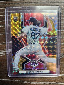 2022 panini mosaic connor seabold rookie black gold choice, #5/8.