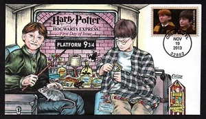 USA, SCOTT # 4826, COLLINS FDC COVER OF 2013 HARRY POTTER, HOGWARTS EXPRESS - Picture 1 of 1