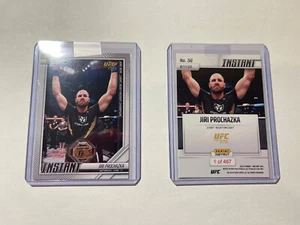 2022 PANINI UFC INSTANT CARD #56 - JIRI PROCHAZKA - LIGHT HEAVY CHAMP - 1 Of 467 - Picture 1 of 5
