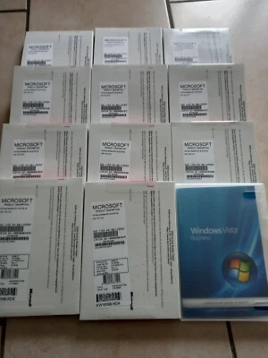 12x Microsoft Windows Vista Business 32 Bit SP1 DVD Deutsch ( 66J-05583 )NP 450€ - Bild 1 von 4