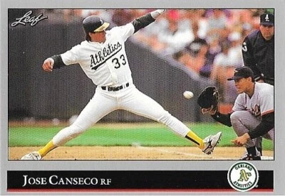 1992 Leaf Jose Canseco #267 Baseball Oakland Athletics MLB - Image 1 of 2