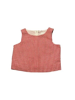 Camisa Top de Guinga Roja y Blanca Edición Rara Niña 3T Foto 1 de 4