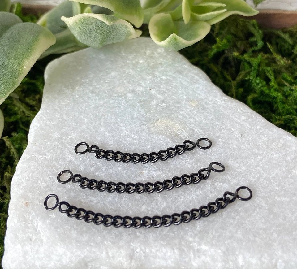 1pc 316L Stainless Steel Connector Chain Nose Ring Bridge Helix Cartilage - Image 1 of 1