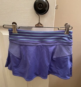 Athleta Girls Purple Skirt With Built In Shorts Size 5/7 - Picture 1 of 5