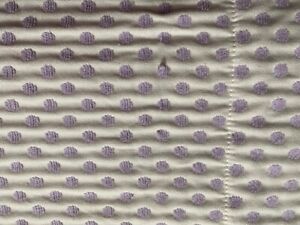 POTTERY BARN KIDS ~ WHITE with PURPLE DOTS ONE CURTAIN PANEL 44" x 84” Lined