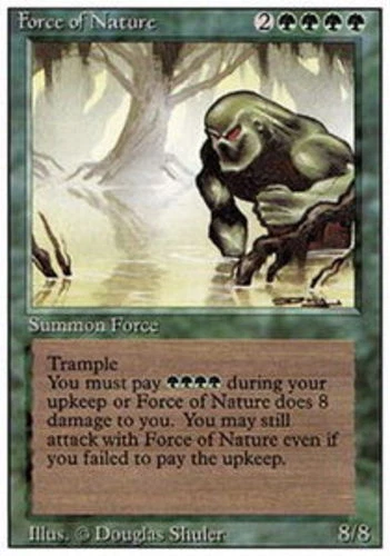 Force of Nature ~ Heavily Played 3rd Edition Revised MTG Magic UltimateMTG Green - Image 1 of 1