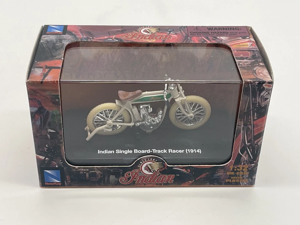 NEW RAY 1:32 Motorrad ,,Indian Scout Board-Track Racer ( 1940 ),, - ,NEU in OVP, - Bild 1 von 1