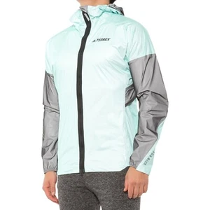 ADIDAS Terrex Agravic Pro RAIN.RDY Hooded Waterproof JACKET Mens LARGE $300 NEW - Picture 1 of 8