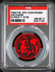 1999 Pokemon Coin Arcanine PSA 8 NM-MT Guren T. Gym - Bild 1 von 2