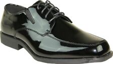 VANGELO TUX-7 Men Dress Shoe Black Patent Tuxedo Wrinkle Free Size 17M
