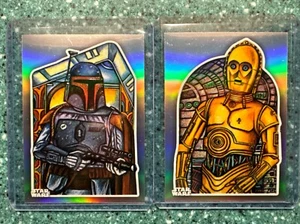 LOT 2023 Topps Chrome Star Wars Le Retour du Jedi 40ème Anniversaire - 2 cartes - Photo 1 sur 6