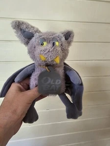 Vintage 2000 Enesco Stuffed Toy / Plush "Old Bat" Beanbag Purple  Space Invaders - Picture 1 of 8