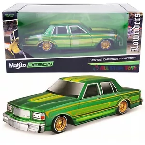 MAISTO 1:26 1987 CHEVROLET CAPRICE METALLIC GREEN W/ GRAPHICS LOWRIDERS NEW!!!!! - Picture 1 of 10