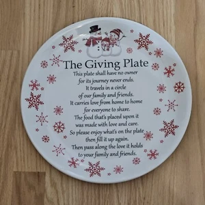The Giving Plate 12" con pupazzo di neve - Foto 1 di 5