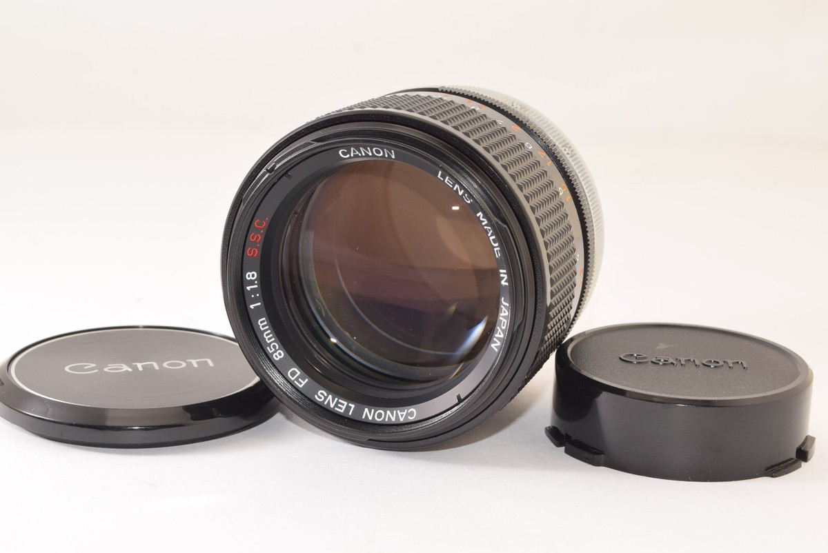美品アンティーク キャノン NEW F-1 FD 85mm F1.8ワインダー付 Canon FD f/