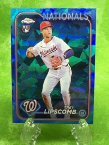Trey Lipscomb RC - 2024 Topps Chrome Update Sapphire #USCS143 Wash Nationals - Picture 1 of 10