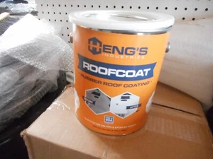 HENGS RUBBER ROOF COATING WHITE USE ON TPO AND EPDM RV ROOFS PLEASE READ AD - Picture 1 of 4