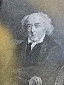 1887 Vintage Magazin Illustration Präsident John Adams - Bild 1 von 2