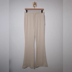 Brand New better/together Waffle knit Flare Leg Lounge Sweatpants size L NWT - Picture 1 of 11