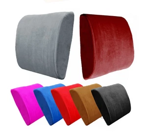 Comfortable Memory Foam Lumbar Cushion Back Support Pillow Car Home Office Chair - Picture 1 of 30