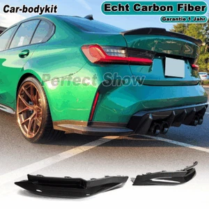 Carbon Heck Stoßstangen Splitter Flaps Seite Canards Passt für BMW G80 M3 21-24 - Picture 1 of 13