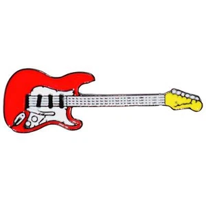 Pin esmaltado - Guitarra roja - Imagen 1 de 1