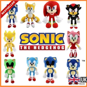 🔵Sonic the Hedgehog Plushie Stuffed Games Plush Toy Tails Knuckles Amy Scourge - Picture 1 of 16