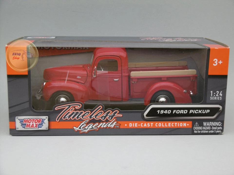 Motormax 73234 Ford Pick Up Rosso 1940 Scala 1 24 Modellino Auto