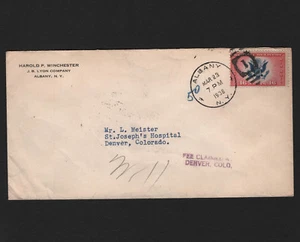 OPC 1936 Albany NY to Denver Co Air Post Special Delivery Sc#CE2 33731 - Picture 1 of 2