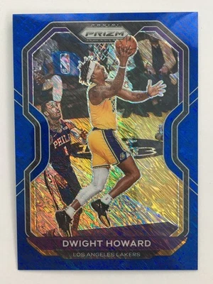 2020-21 Panini Prizm Dwight Howard Blue Shimmer SP Insert #d 03/35 LA Lakers - Image 1 of 4