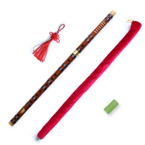 Vintage Style Dizi Bamboo Flute Chinese Instrument Traditional (KEY C) - Picture 1 of 8