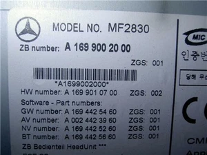 radio para MERCEDES CLASE B (BM 245) 2.0 180 CDI a1699002000 todop319903 - Imagen 1 de 5