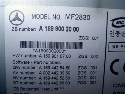 radio para MERCEDES CLASE B (BM 245) 2.0 180 CDI a1699002000 todop319903 - Imagen 1 de 4