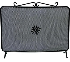 PARASCINTILLE FERRO BATTUTO CURVO 60X45H CM - Foto 1 di 1