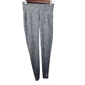 Reebok Athletic Leggings Yoga Pants Gray Heather Activewear Womens XS - Picture 1 of 7