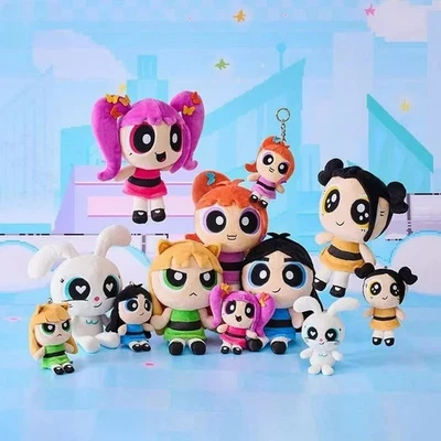 AS SHOW Kpop Idol Newjeans The Powerpuff Girls KeyRing Keychain Cute Plush Collection