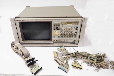 HP HEWLETT PACKARD 1661C LOGIC ANALYZER W/ PODS 1, 3, 4, 5, 6, & CABLE  PARTS - Image 1 of 4