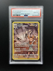 Steelix 247/236 Sm-Cosmic Eclipse Holo Secreto Raro - PSA 10 Gemas Como Nuevo - Imagen 1 de 2