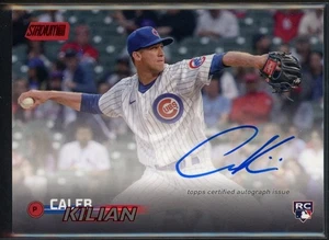 2023 Topps Stadium Club Caleb Kilian #SCBA-CK Red Foil RC Auto /50 - Picture 1 of 2