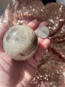 Moonstone Sphere Medium 1pc Crystal Gemstone Carvings Divine Energy Healing - Picture 1 of 1