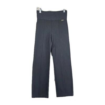 Calvin Klein Womens Black High Rise Wide Leg Pants Pull On Power Stretch Size S - Image 1 of 4