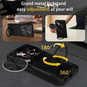 For ZTE Nubia Focus 5G, Shockproof Case Hybrid Armor Slide Lens Camera Cover - Picture 1 of 20