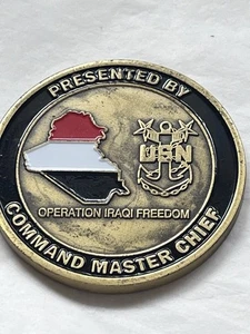 MEF 2nd Marine Expeditionary Force Command Master Chief Challenge Coin - Picture 1 of 8